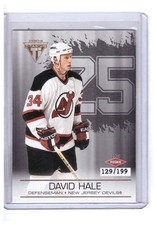 David Hale 2003-04 Pacific Titanium Hobby Rookie JSY Number Card #126 /199