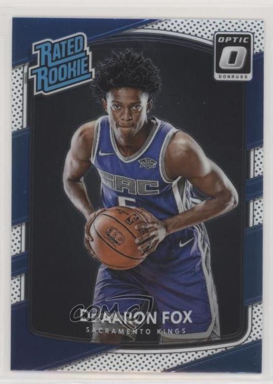 2017-18 Panini Donruss Optic Rated Rookie De'Aaron Fox #196 Rookie RC