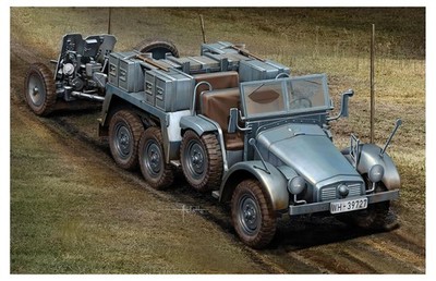 Dragon 500777419 - Kfz.69 6X 4 Truck und 3,7 cm Pak 35/36 1:72, Militärfahrzeug