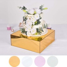 14" Acrylic Display Box Cake Stand Pedestal Riser Wedding Decorations Supplies