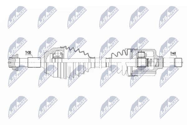 NTY NPW-CT-117 Antriebswelle Vorne Links FüR CitroËN Peugeot-image