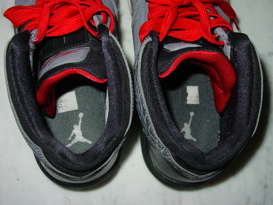 2013 Hombres Nike Air Jordan Flight Origin "Gris Cemento" Zapatos de Baloncesto! Talla 7,5 Foto 4 de 4