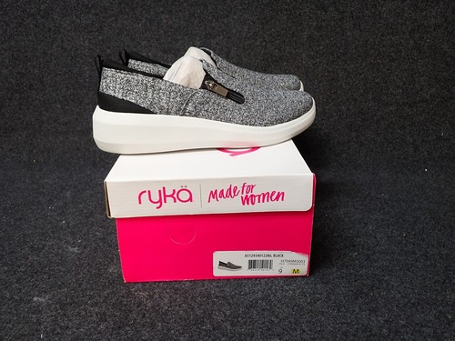NEW Ryka Ally Black Slip On Sneakers Women's Size 9M (SS35)