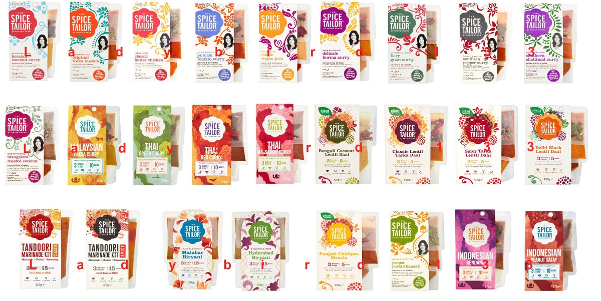 The Spice Tailor Curry Kit Red Green Chicken Tikka Massala Korma