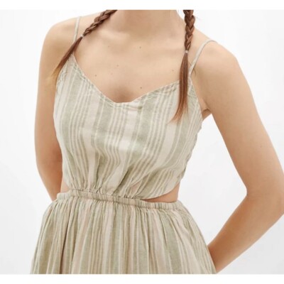 New American Eagle - Size XS  AEO AE Striped Cut-Out Beach Dress