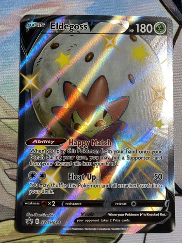 Pokémon TCG Eldegoss V SWSH Black Star Promos SWSH084 Holo Promo Neuwertig/neuwertig - Bild 2 von 3