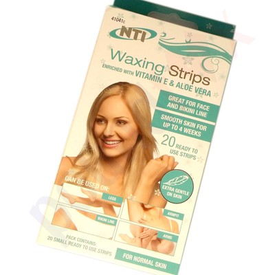 20 Hair Removal Facial Wax Strips For Face Chin Upper Lip Jaw