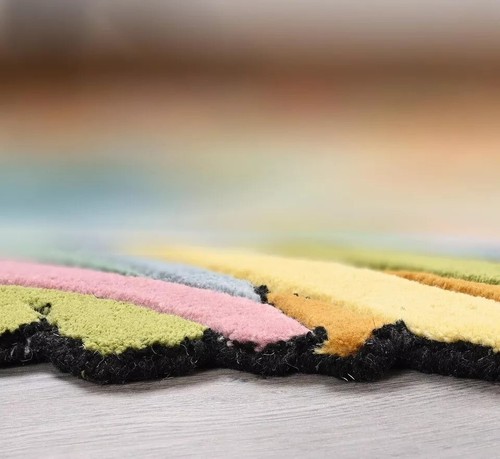 Franky Peacock Tufted Rug Floral Rug For Bedroom Rug Area Rug Multi color Carpet - Picture 4 of 4