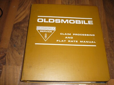 Oldsmobile Claim Processing and Flat Rate Manual 1967-1971  seltenes Exemplar!