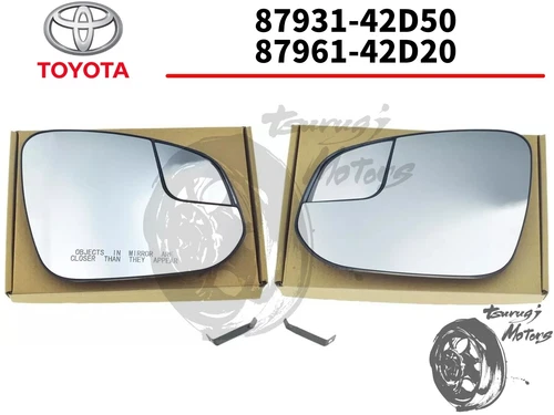 TOYOTA Genuine Mirror Left & Right Set Glass w Blind Spot Mirror 4Runner OEM New