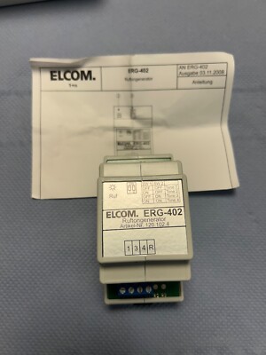 ELCOM ERG 402 Etagenrufgenerator 4 Ruftöne NEU in OVP