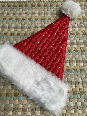 St. Nicks Choice Christmas Holiday Santa Hat Red OSFM