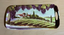 VTG Cypress Home Evergreen Tray Vineyard Winery Italy Wine Tray Gift Melamine