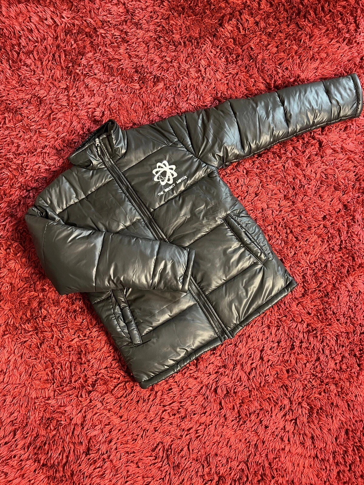 Black Puffer Jacket Men Size Medium VERY CLEAN