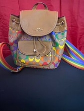 Coach Multicolored backpack mini in great condition