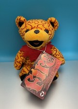 GRATEFUL DEAD VINTAGE 1999  FIRE  Liquid Blue Bean bear - Tag Included  