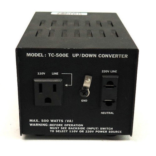 Model TC-500E Up/Down Converter Max. 500 Watts (VA)