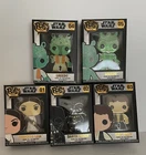 5 Funko Pop Han Solo, Princess Leia, Greedo Star Wars Disney 4" Enamel Pins 36A