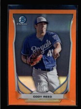 CODY REED 2014 BOWMAN CHROME #BCP44 ROOKIE ORANGE REFRACTOR #03/25 AY8520