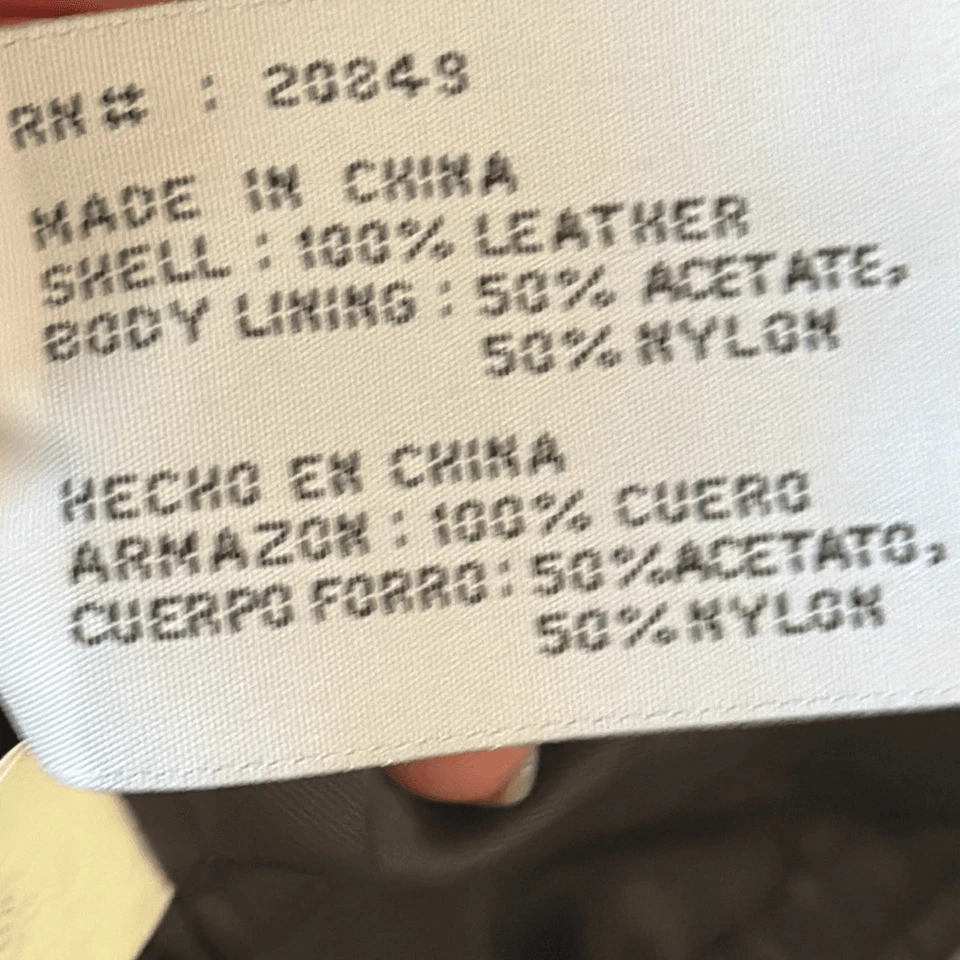 Excelled Black Leather Snap Motorcycle  Biker Vest Womens Medium Full Zip - Imagem 4 de 4