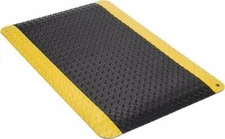 Wearwell 3' Long x 2' Wide, Dry Environment, Anti-Fatigue Matting Black with ...