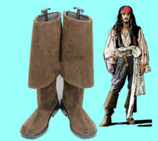 Pirates of the Caribbean Jack Sparrow Cosplay Boots Shoes Halloween