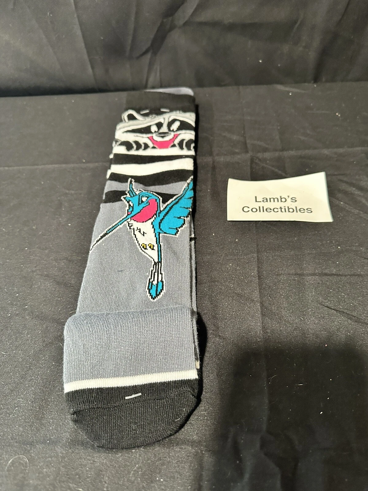Disney Parks Authentic - Meeko and Flit of Pocahontas Grey ; Black Socks pair