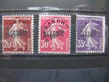 FRANCE neufs  ALGERIE  préoblitérés n° 5 à 7