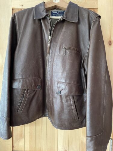 Vintage Ralph Lauren POLO SPORT Leather Jacket LAR