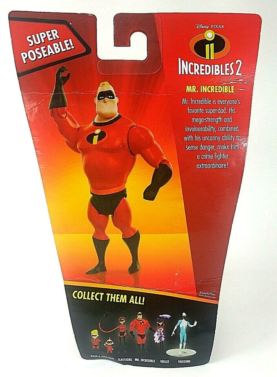 Disney Pixar Mr Incredibles 2 Poseable Action Figure 2018