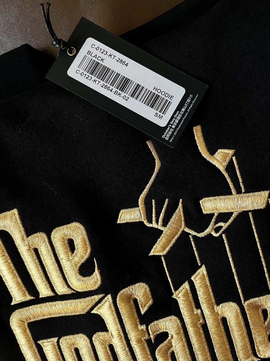 OVO X The Godfather Gold Owl Embroidered Hoodie Black OVO X The Godfather Gold Owl Embroidered Hoodie Black