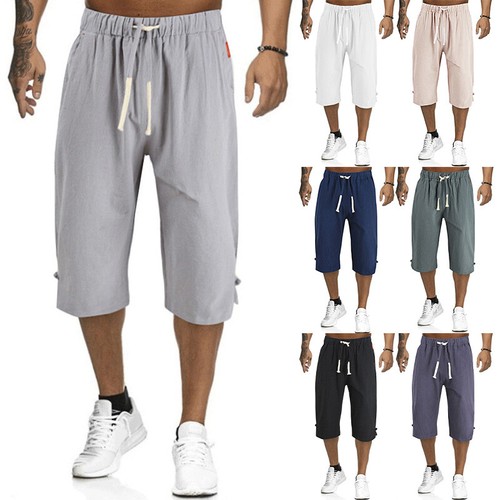 Loose Capri Cargo Pants 