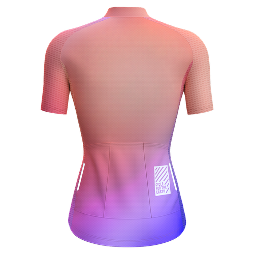 Sommer Radtrikot Damen kurze Ärmel 3 Taschen Rennrad Anzug MTB - Bild 11 von 25