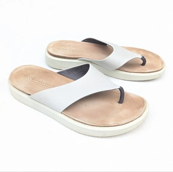 Sandali infradito ECCO Corksphere grigio cinturino largo misura 40