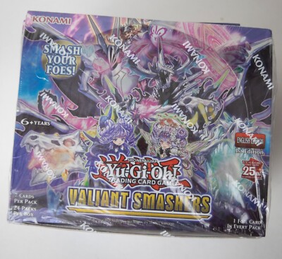 Konami YU-GI-OH CARD PACKS YuGiOh Valiant Smashers Box 24 Packs Unopened TCG NEW