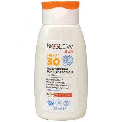 Bioglow Sonnenschutz Lotion LSF 30 UVA & UVB wasserfest Feuchtigkeitsspendend