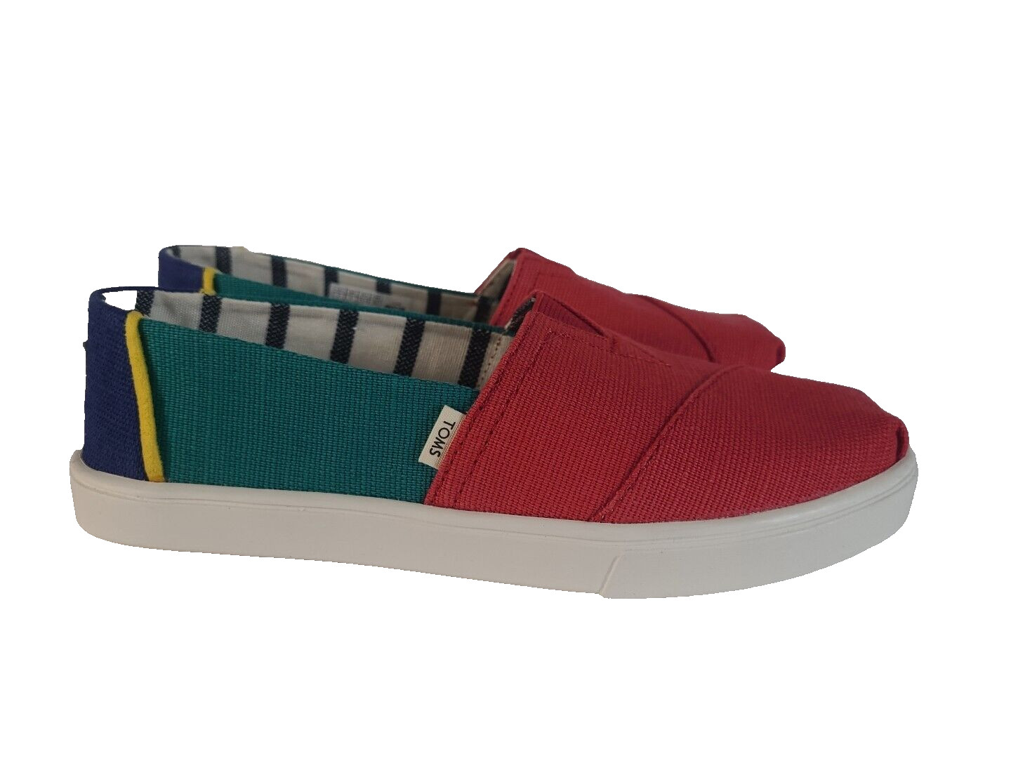 TOMS Alpargata Slip On  Womens Multi Color Flats Casual 1002810419-11