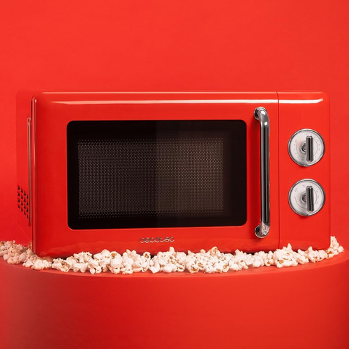 Microonde Meccanico Da 20 L Proclean 3010 Retro Red. 700 W in 6 Livelli, Timer F - Foto 4 di 12