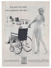 1958 KELCO Supply Co. Ad: Rescue Equipment - Sexy Model, Equipment Like This!