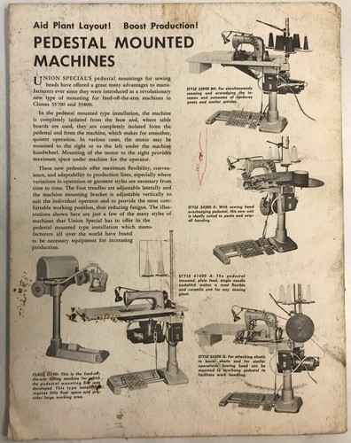 UNION SPECIAL CLASS 52900 SAFETY STITCH MACHINE PARTS BOOK MANUAL *FREE SHIP* - Picture 4 of 4