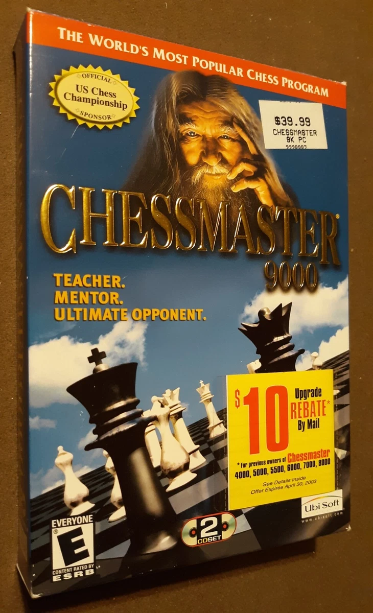 Chessmaster 9000 PC CD-Rom 2 CDs
