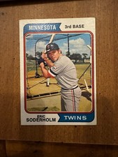 1974 Eric Soderholm 3rd Base Minnesota Twins #Baseball Card