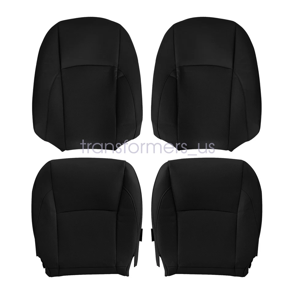 For 2007-2012 LEXUS ES350 Front Both Side Leather Perforated Seat Cover Black US - Image 2 of 4