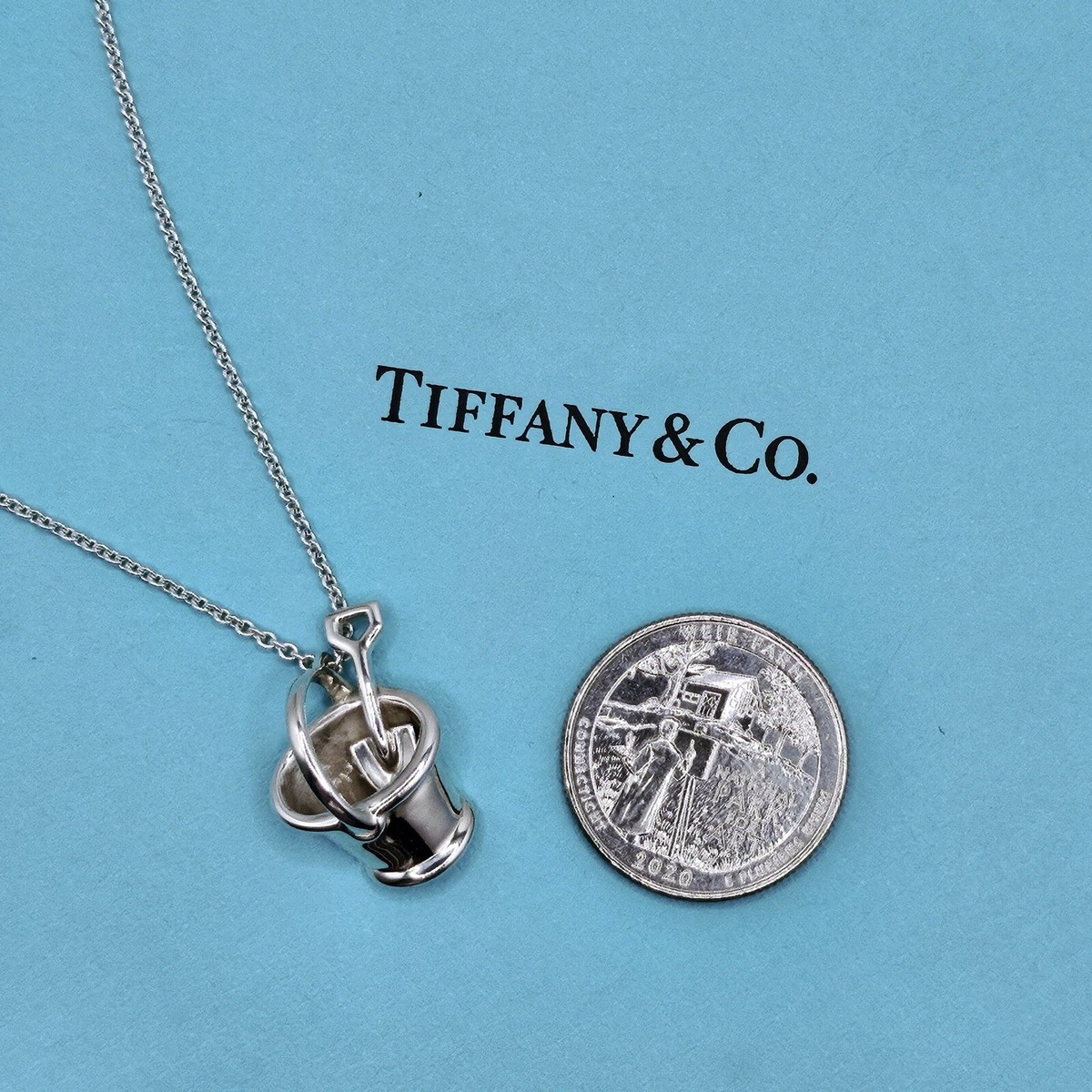 RARE Vintage 1991 Tiffany & Co. Sterling Silver Bucket Shovel