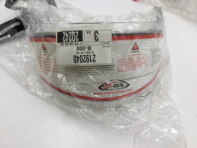 ZOX Double Lens Clear Face Shield Visor for Savo G2 Helmet 86-92040