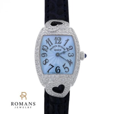 Franck Muller Coeur Watch 18K White Diamond Geneve Serviced Warranty