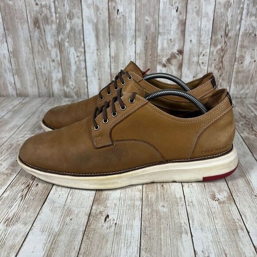 Cole Haan Men's Casual Oxford Shoes Tan Leather Comfort Soles 10.5M - 第 2/8 張圖片