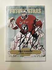 2009-10 ITG Between the Pipes Future Stars Louis Domingue #49 Autographed