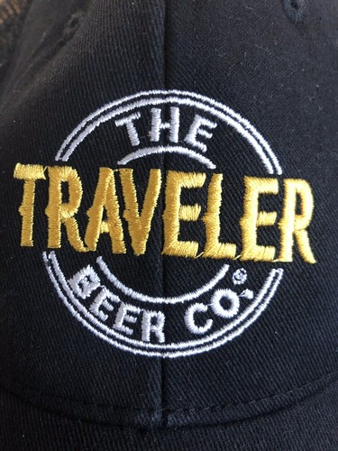 Unisex Traveler Beer Co. Negro Logo Snapback Sombrero Talla Única Ajustable - Imagen 2 de 6