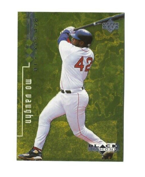 1999 Upper Deck Black Diamond Triple #16 Mo Vaughn Boston Red Sox Ser.# /1500